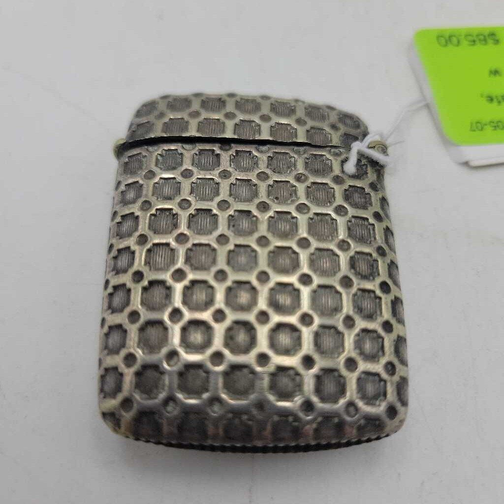 Silver Plated Match Safe, Vesta Case (JL)
