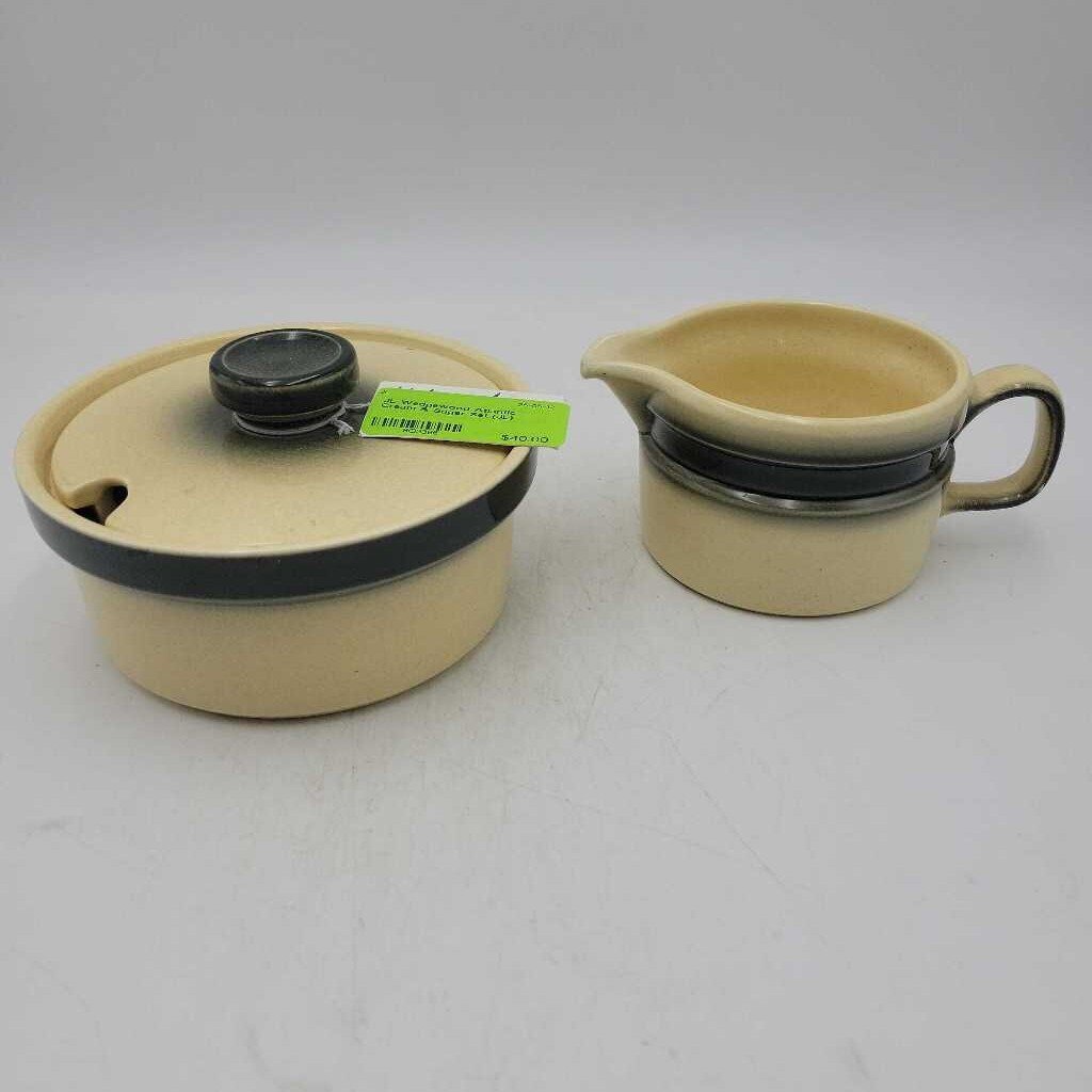 Wedgewood Atlantic Cream & Sugar Set (JL)