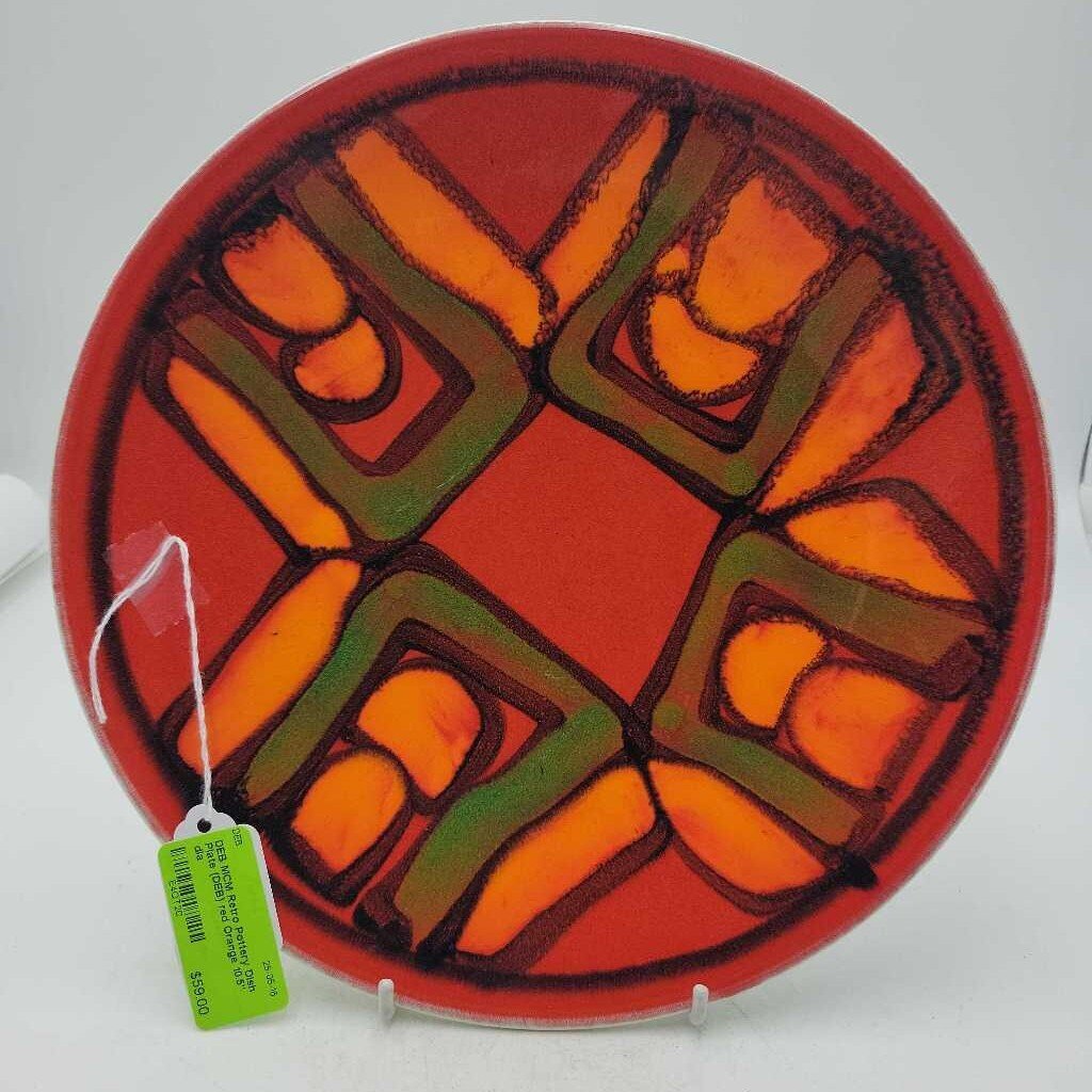 MCM Retro Pottery Dish Plate (DEB)