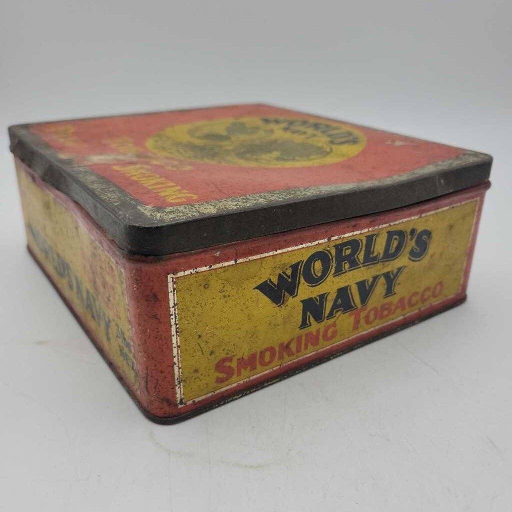 World's Navy Plug Smoking Tobacco Tin (jas)
