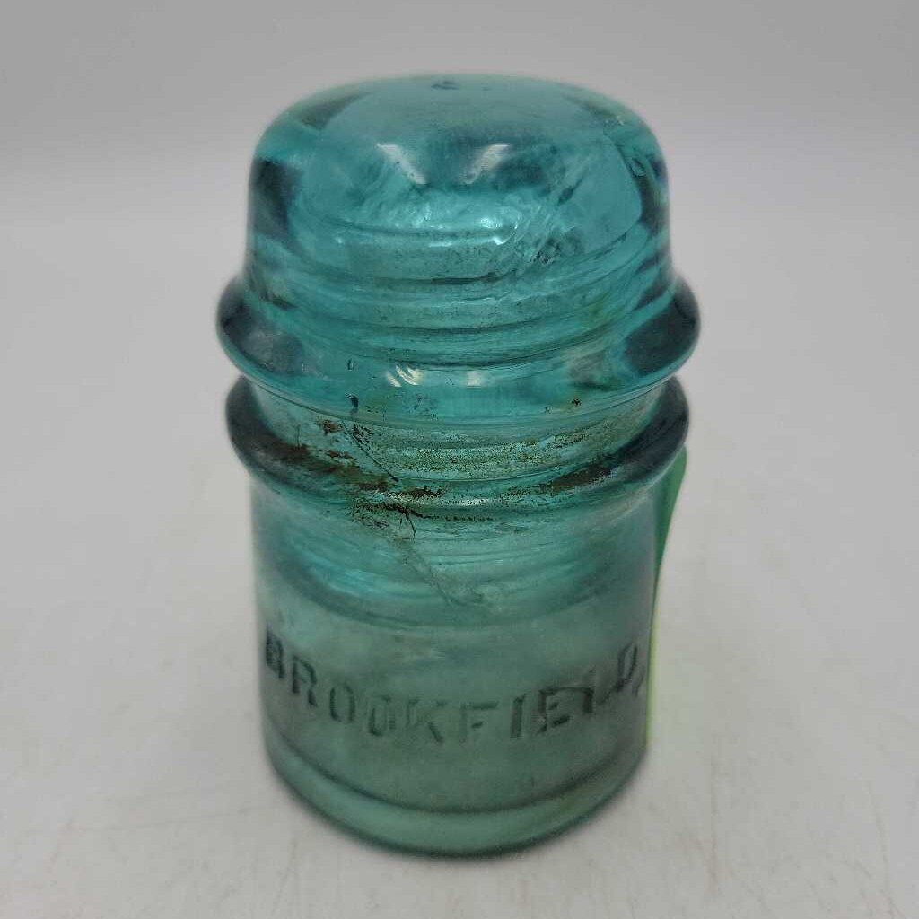 Embossed Glass "Brookfield # 2 Insulator (JAS)