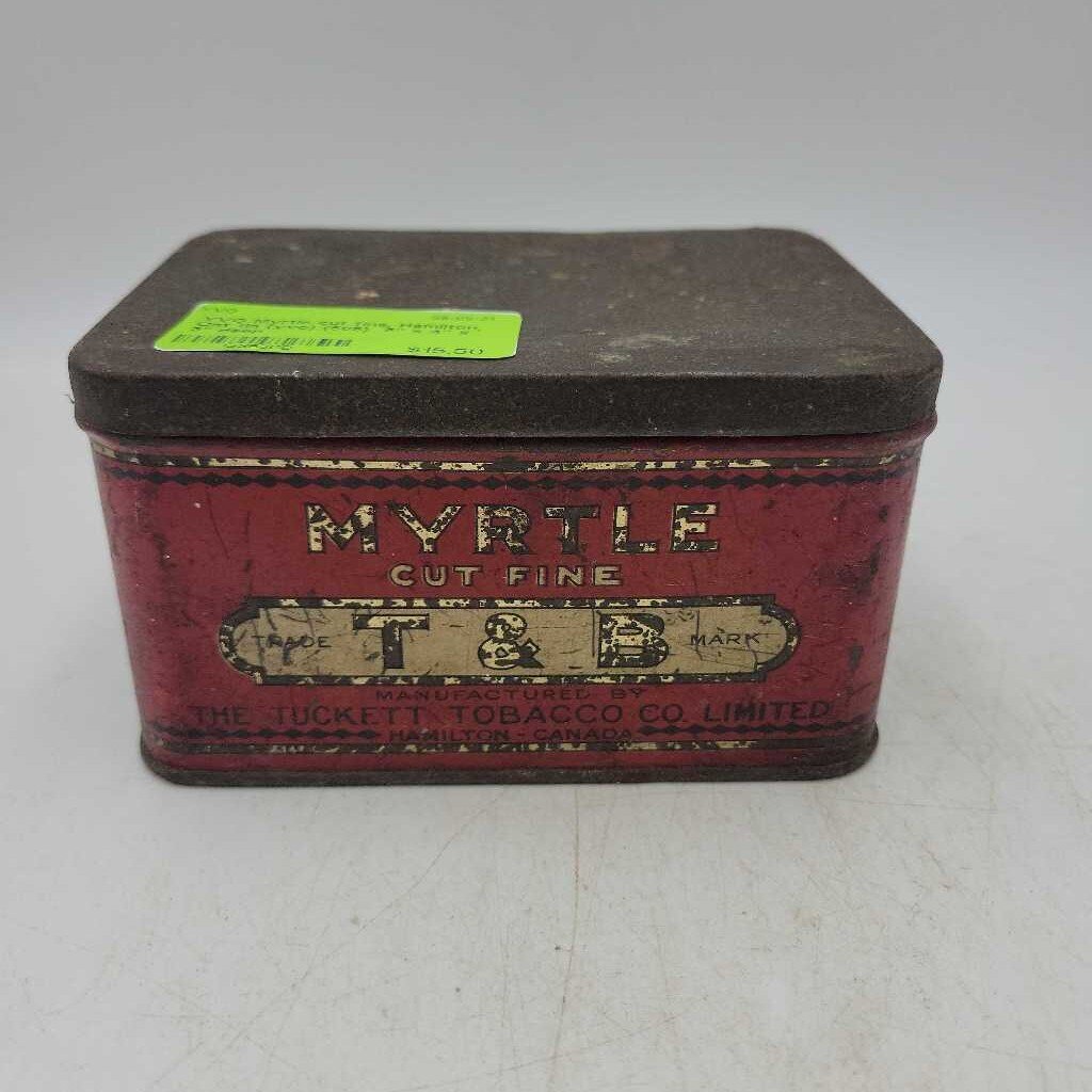 Myrtle cut fine, Hamilton, Ont tin (yvo) (505)