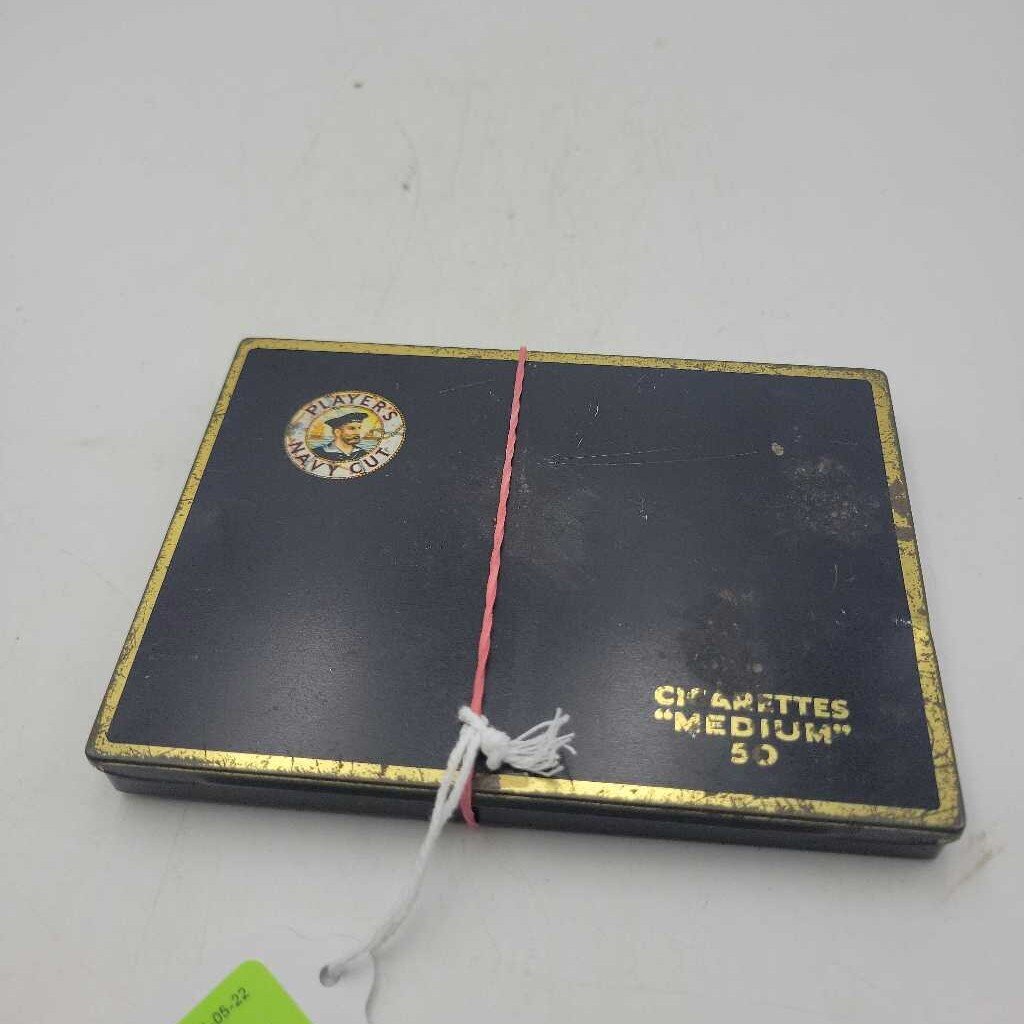 Vintage Players Navy Cut Flat Black Tin (LOR)