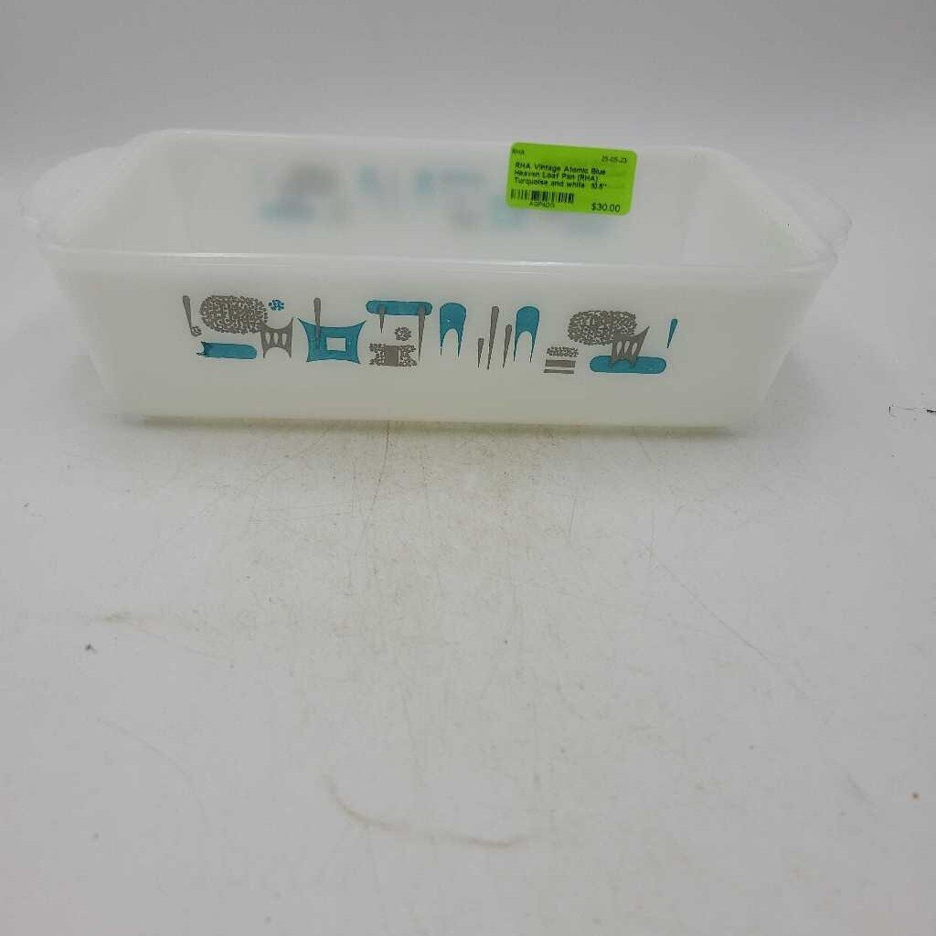 Vintage Atomic Blue Heaven Loaf Pan (RHA)