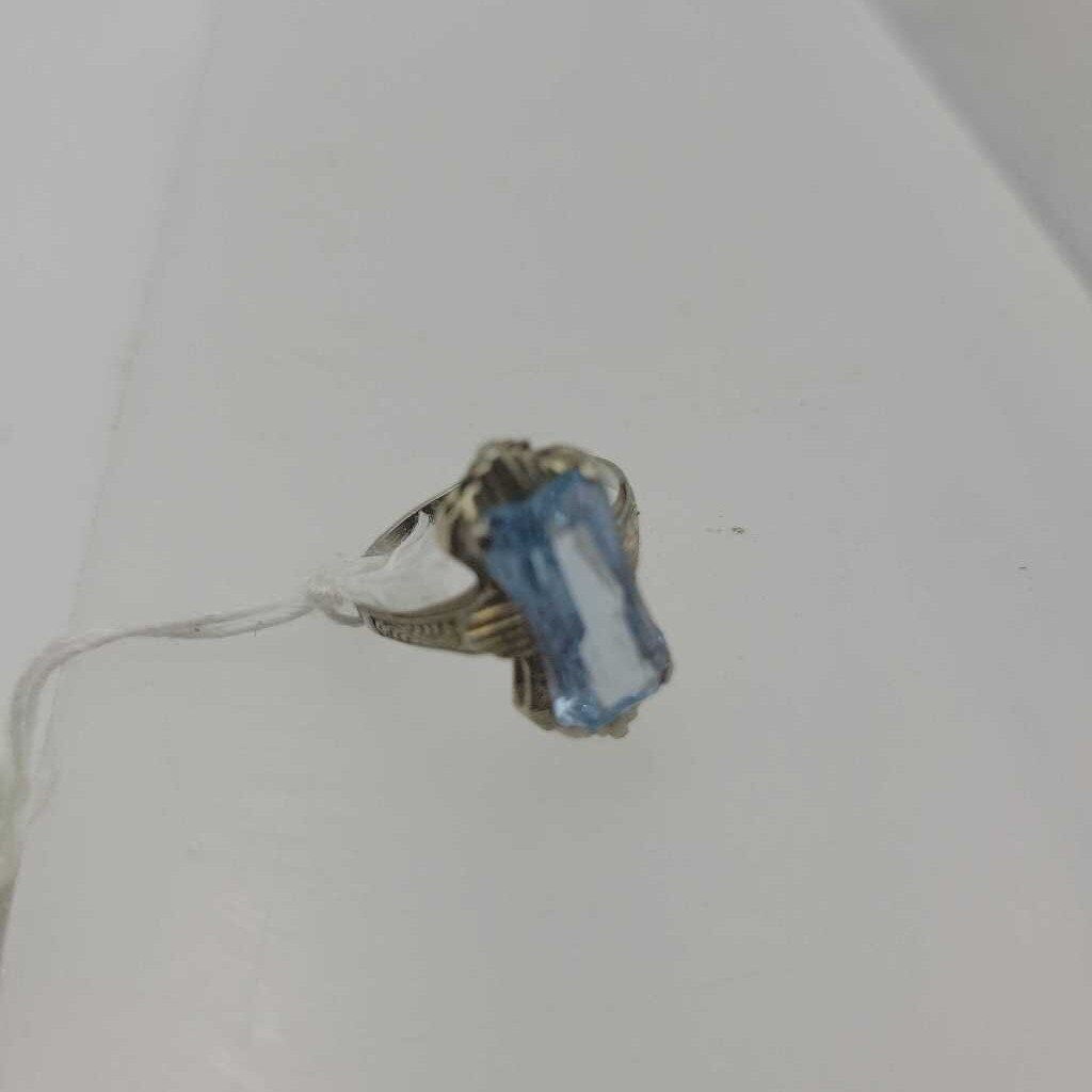 Vintage 10k WG Topaz Ring 3.0g - #12243 (VT)