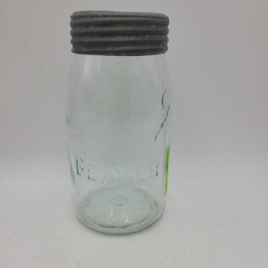 Quart Beaver Canning sealer Jar (JEF)