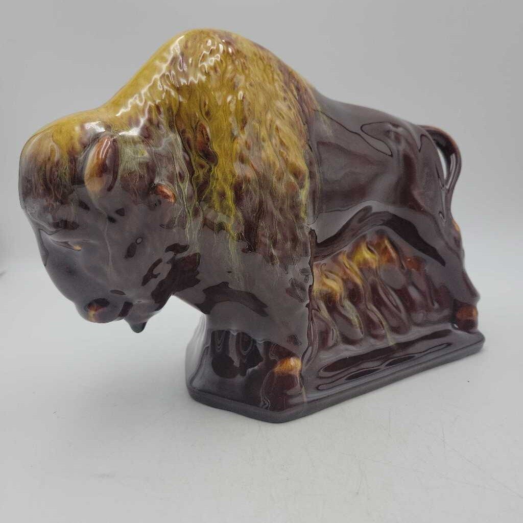Blue Mountain Pottery Harvest Gold Buffalo RARE (BG)