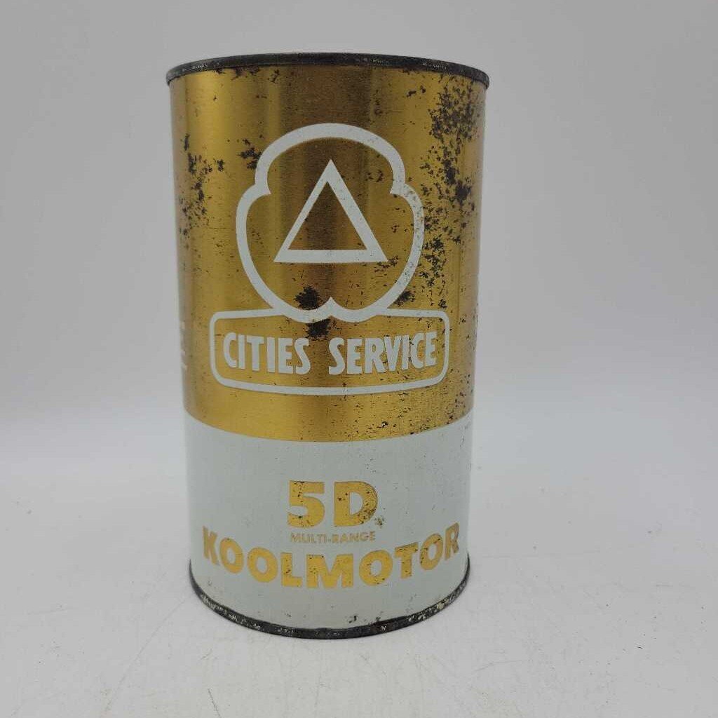 Cities Service 5 D Kool Motor motor oil Can (Jef)