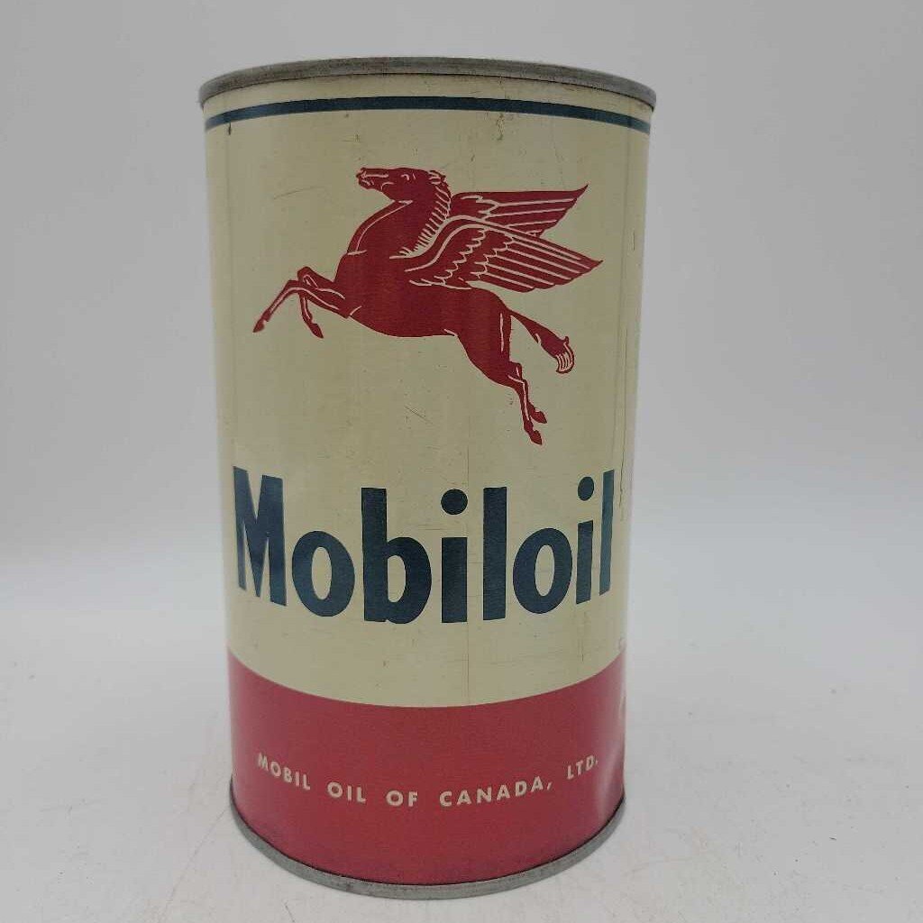 Mobiloil motor oil Can (Jef)