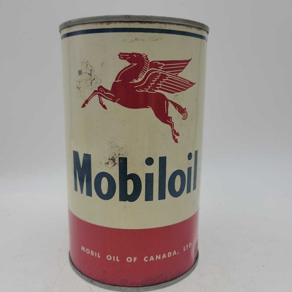 Mobiloil motor oil Can (Jef)