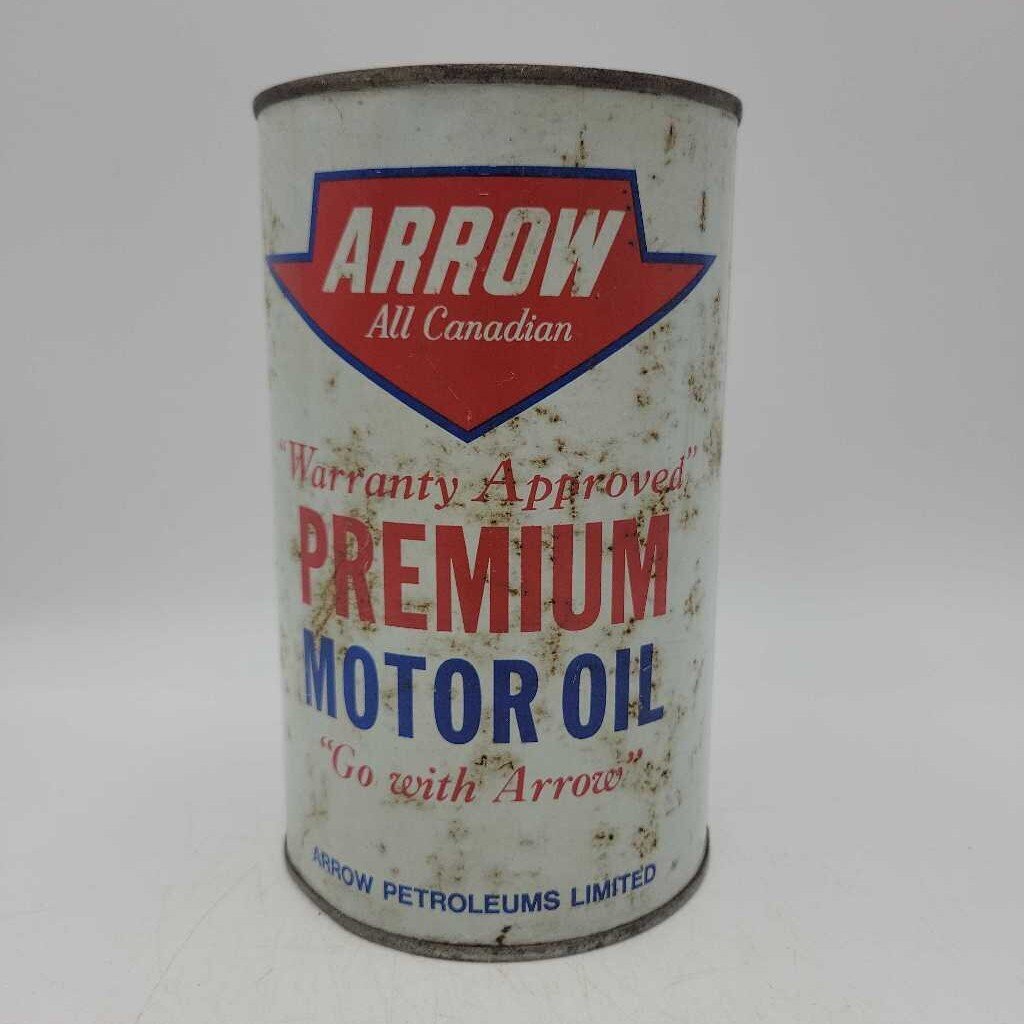 Arrow motor oil Tin Can Full (Jef)
