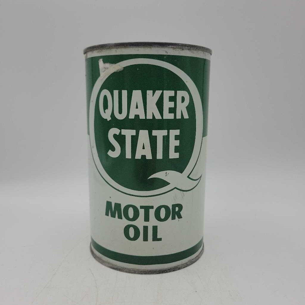 Quaker State motor oil Tin Can quart (Jef)