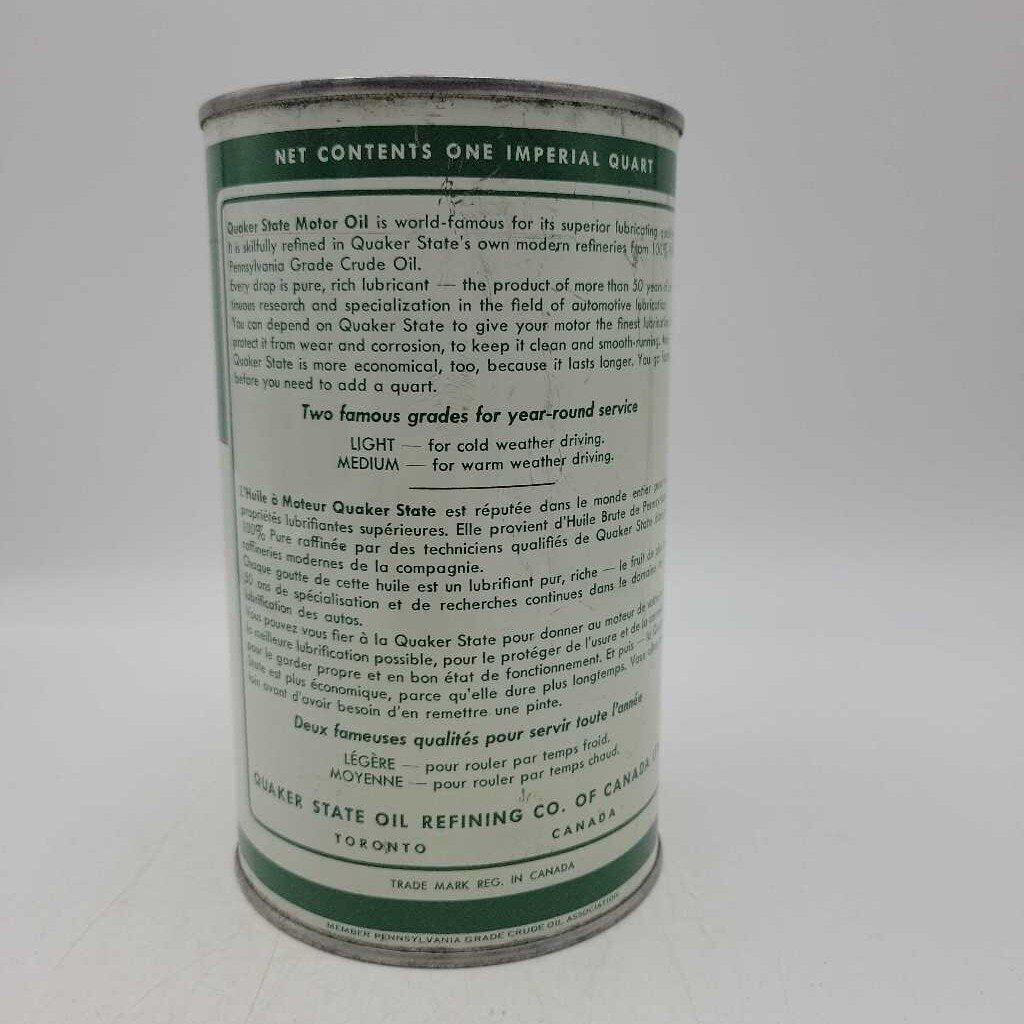 Quaker State motor oil Tin Can (Jef)