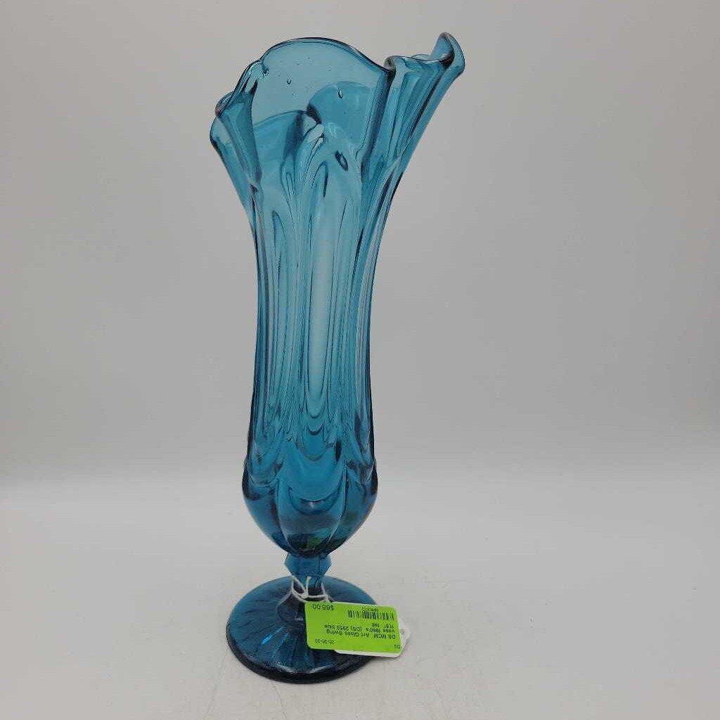MCM Art Glass Swing vase 1960's (DS) 2953