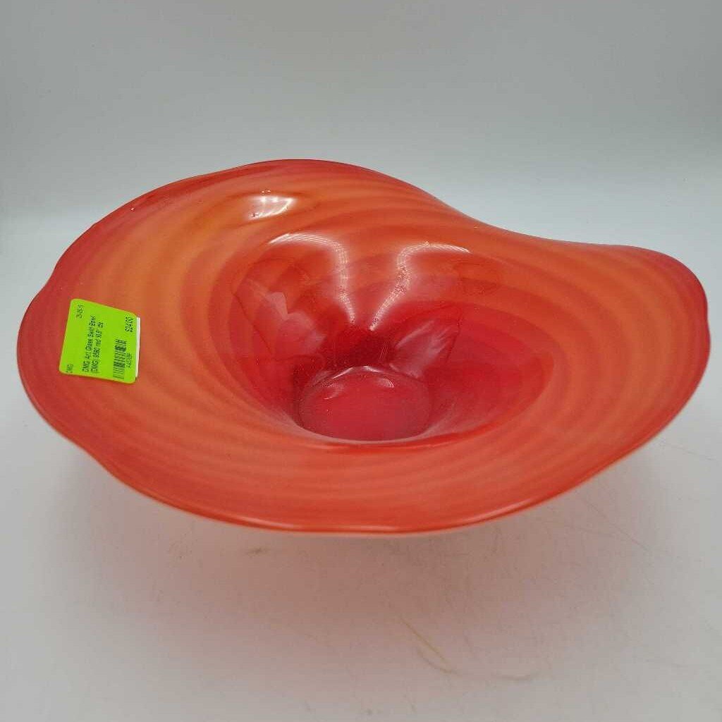 Art Glass Swirl Bowl (DMG) 9580