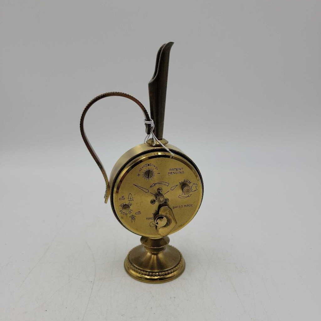 "SWIZA 8" Brass Alarm Clock Clock (JL)