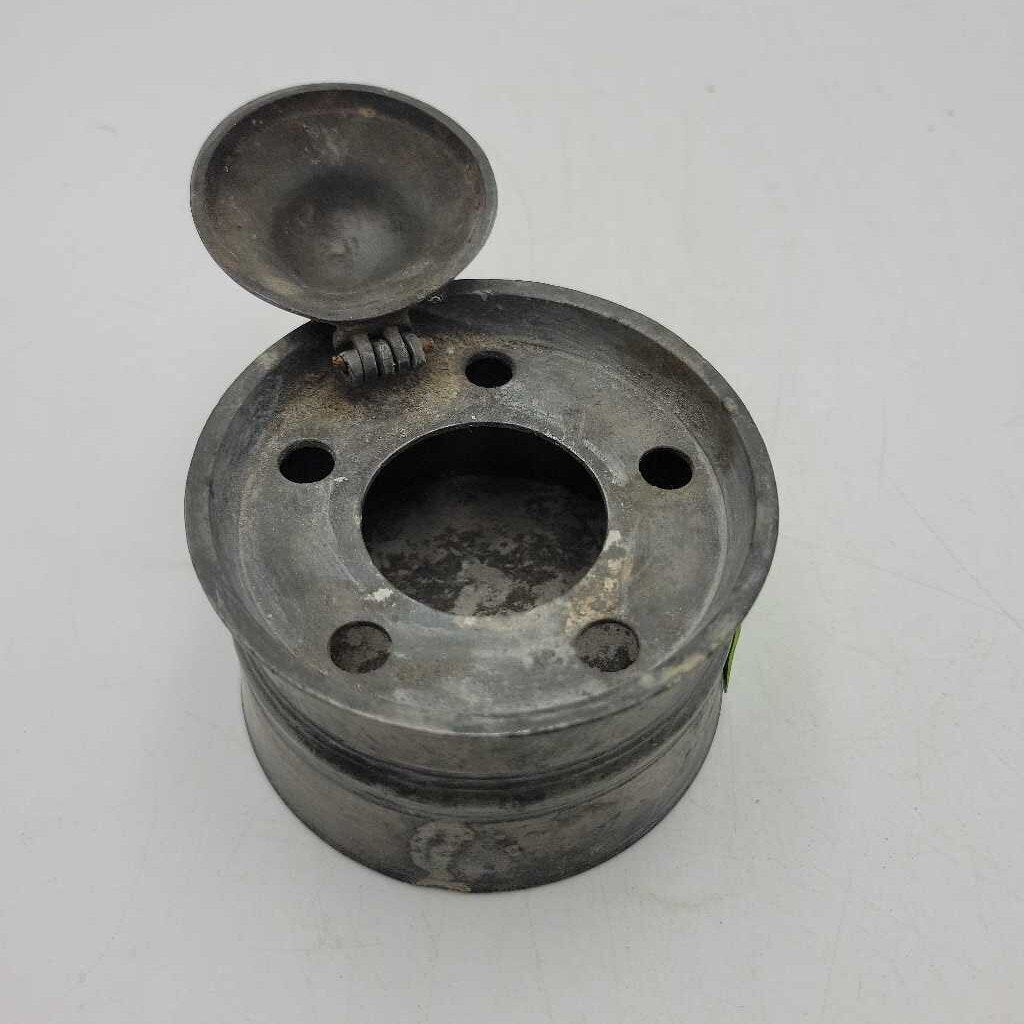 Antique pewter Capstan inkwell from 1800s (SBG)