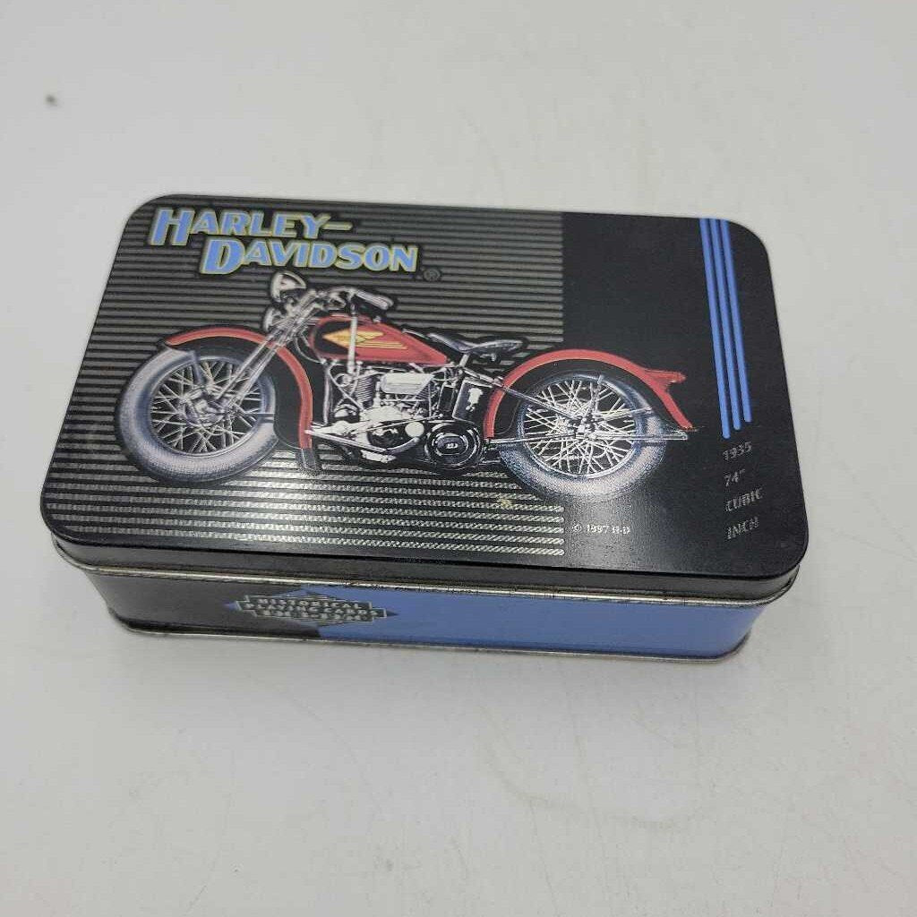 Harley Davidson 2 Packs cards in Tin (JAS)