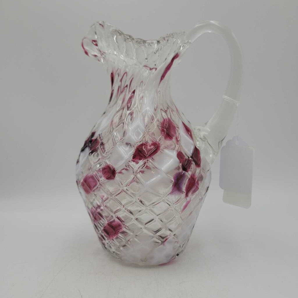 Chalet art glass Pitcher Canada (DS) 3591