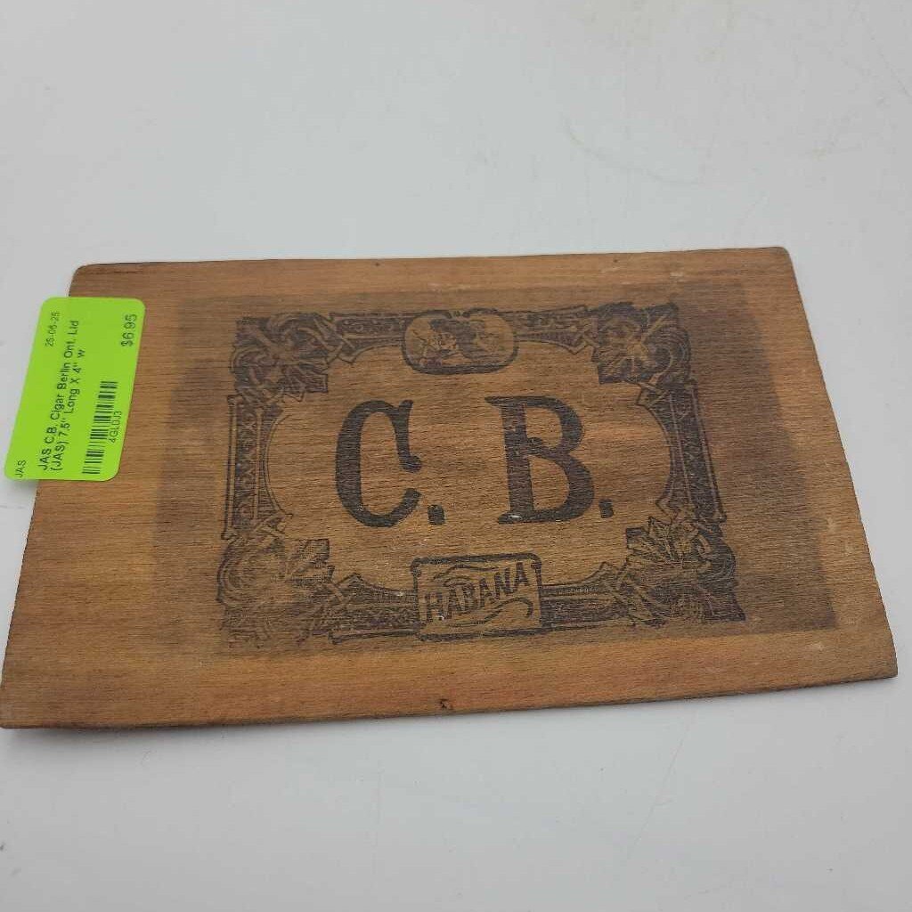 C.B. Cigar Berlin Ont. Lid (JAS)