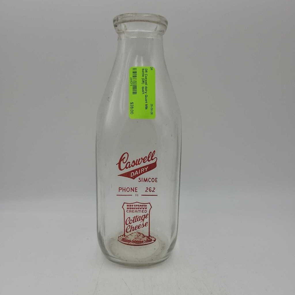 Caswell dairy Quart Milk bottle (DR)