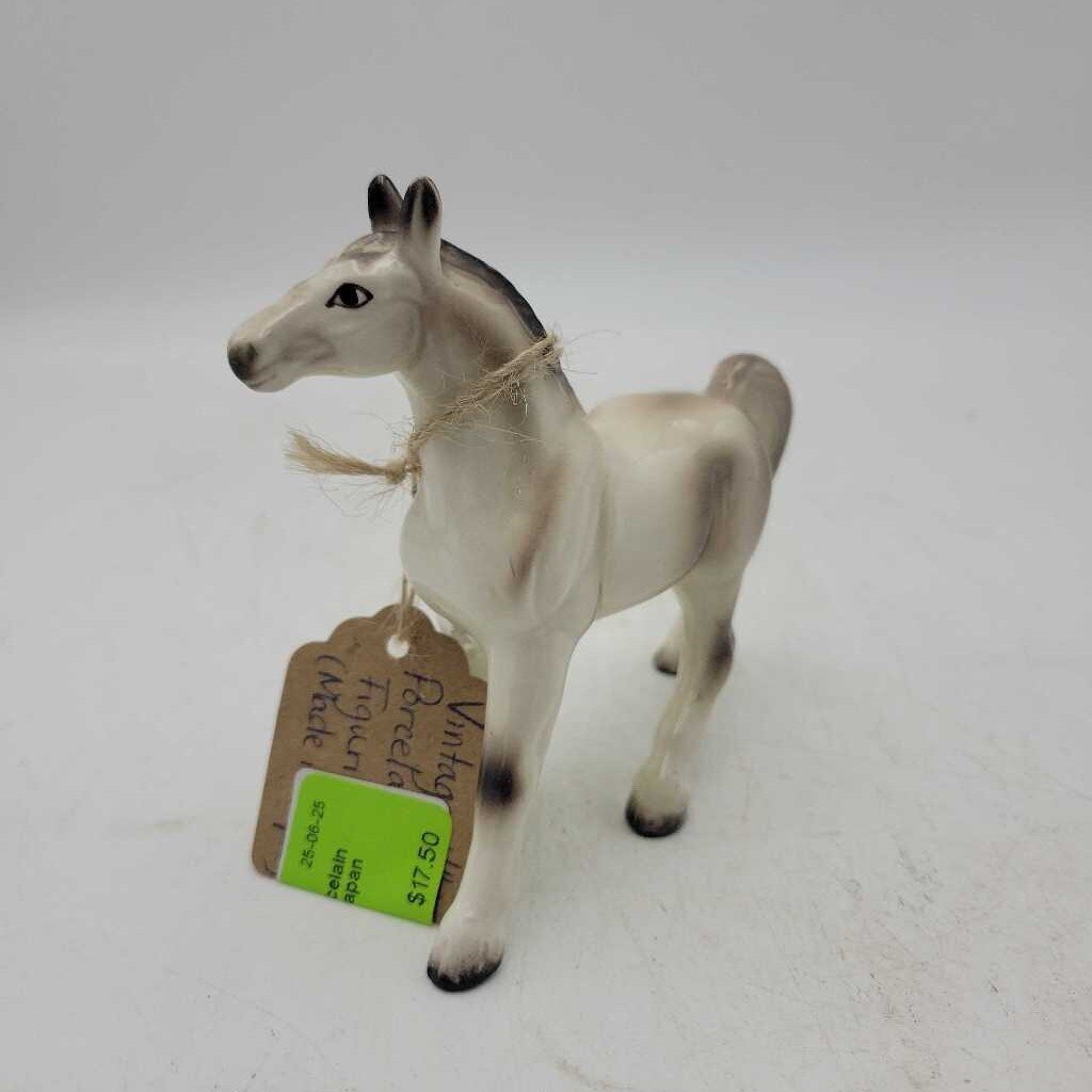 Vintage 4"T Porcelain Horse Figurine from Japan (SAL)