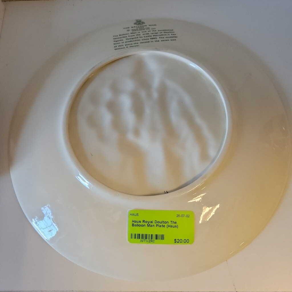 Royal Doulton The Balloon Man Plate (Haus)