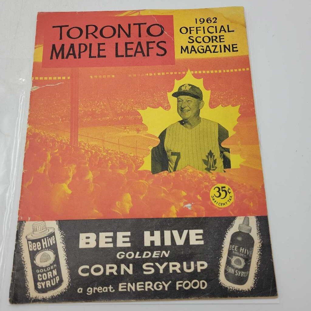Toronto Maple Leafs 1962 Baseball Score Magazine (JAS)