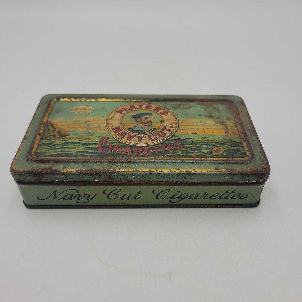 Players Navy Cut Tobacco Tin (DR)