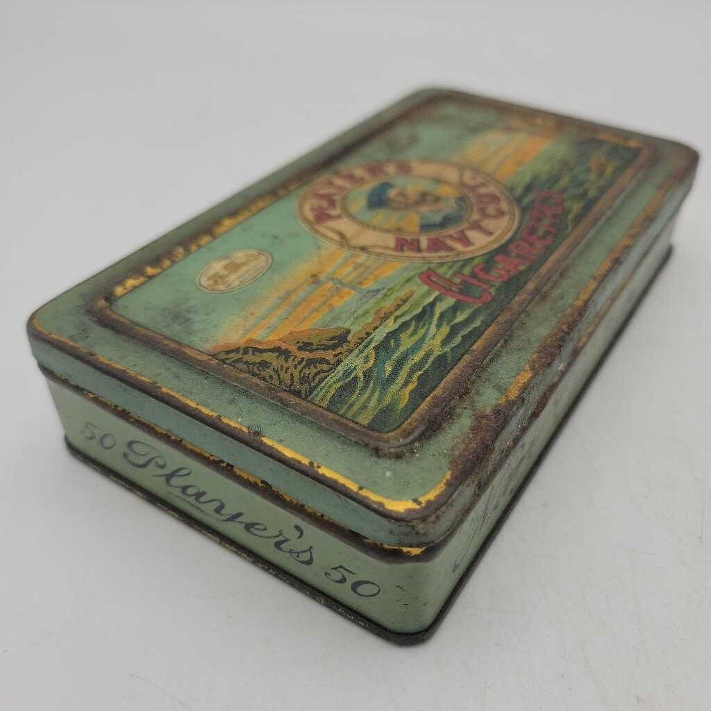 Players Navy Cut Tobacco Tin (DR)