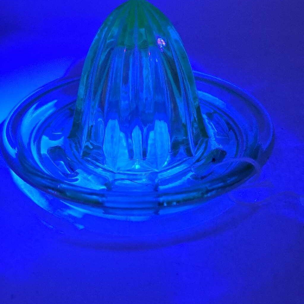 Uranium Glass Juicer circa 1930 (GEC)