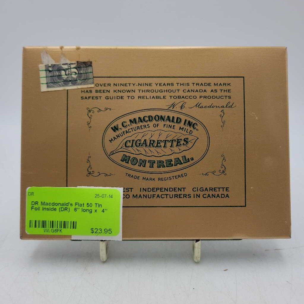 Macdonald's Flat 50 Tin Foil Inside (DR)