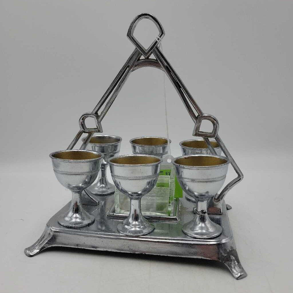 6 place Egg Caddy Art Deco Style (US2)