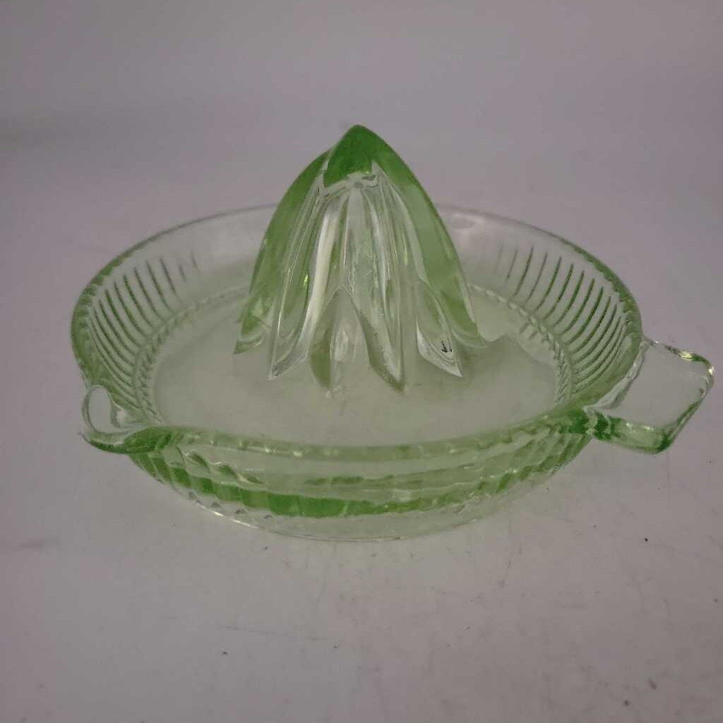Uranium Glass Juicer circa 1930 (GEC)