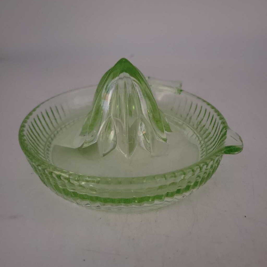 Uranium Glass Juicer circa 1930 (GEC)