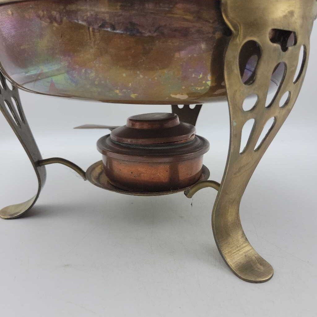 Vintage copper and brass chafing dish (GBZ)