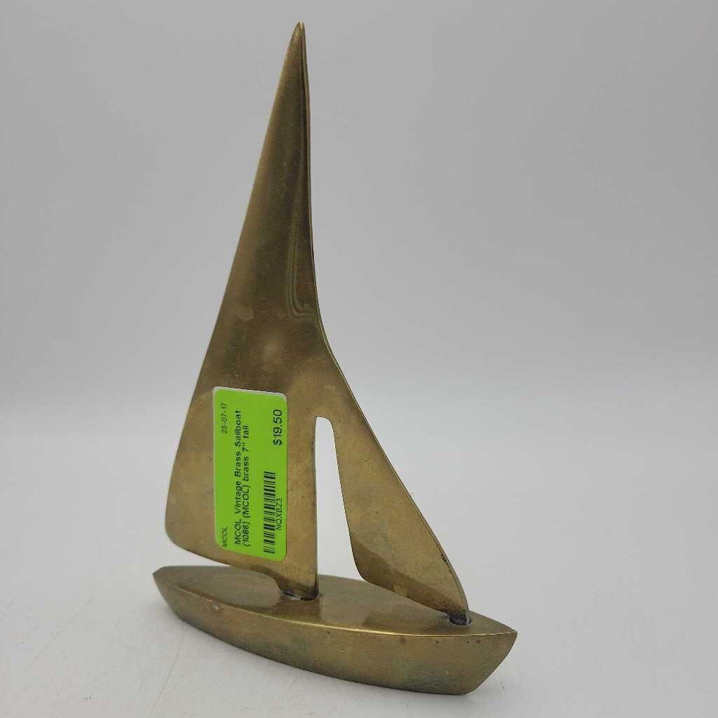 Vintage Brass Sailboat (1086) (MCOL)