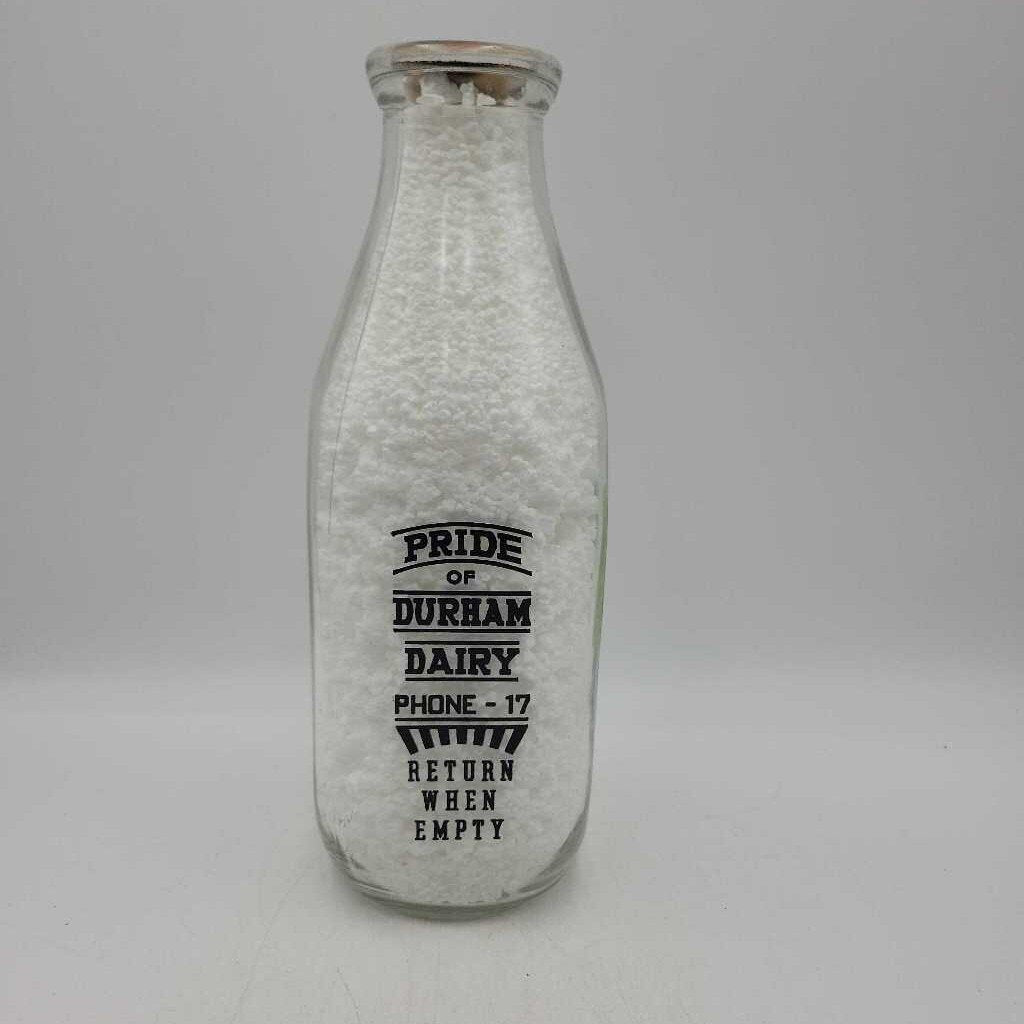 Durham Dairy Quart Milk bottle (JAS)