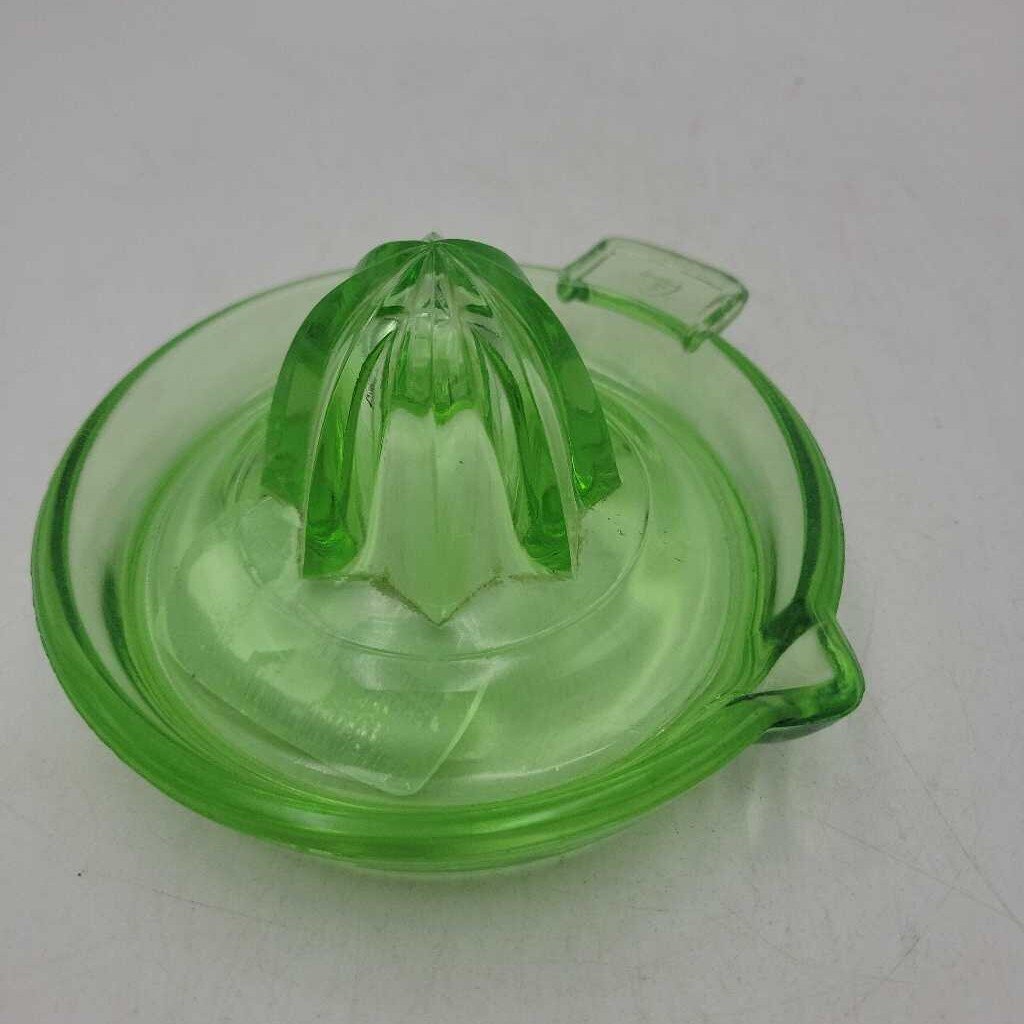 Uranium Glass Juicer circa 1930 (GEC)