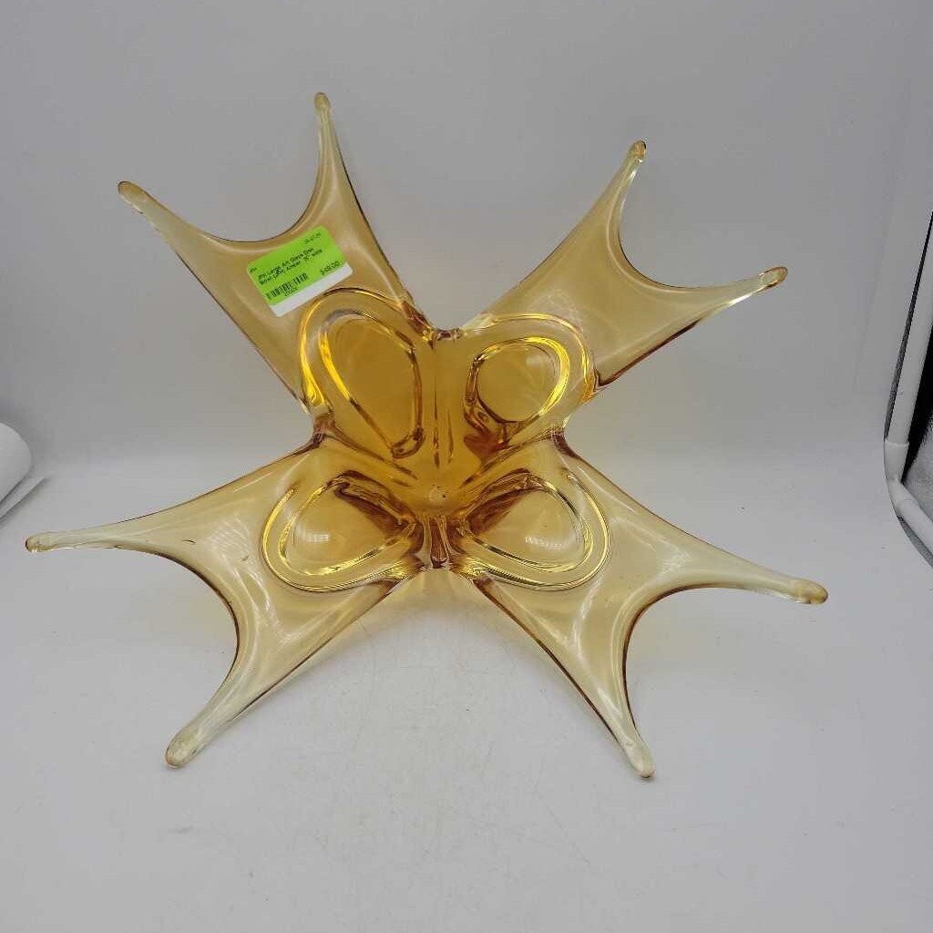 Large Art Glass Dish Bowl (JFH)