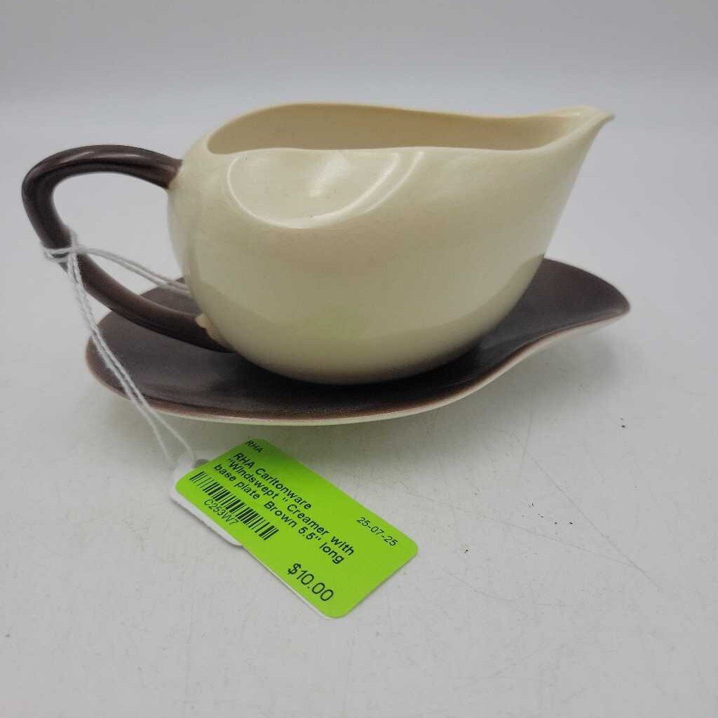 Carltonware "Windswept " Creamer with base plate