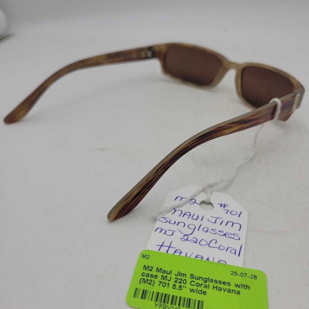 Maui Jim Sunglasses with case MJ 220 Coral Havana (M2) 701