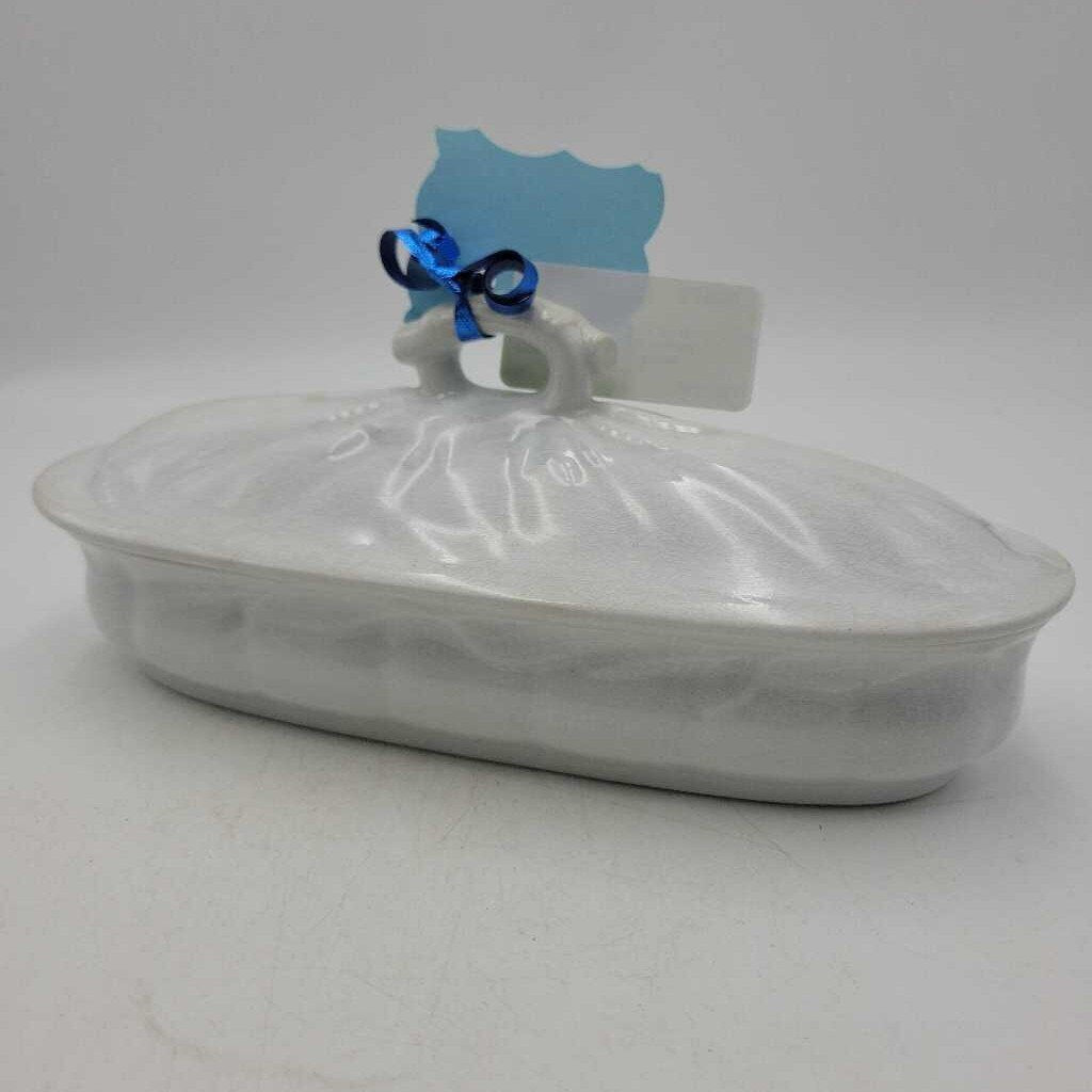 Victorian Ironstone Tooth Brush Razor Holder (TRE)