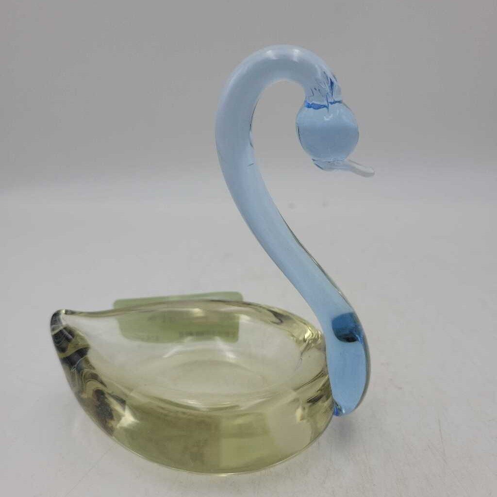 Art Glass Swan Dish (RHA)