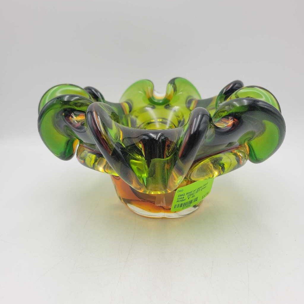 Beautiful art glass bowl vase (DMG) 0377