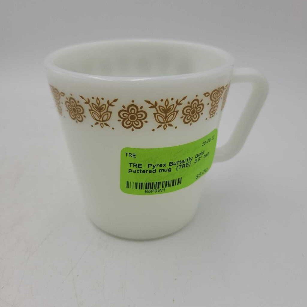 Pyrex Butterfly Gold pattered mug (TRE)