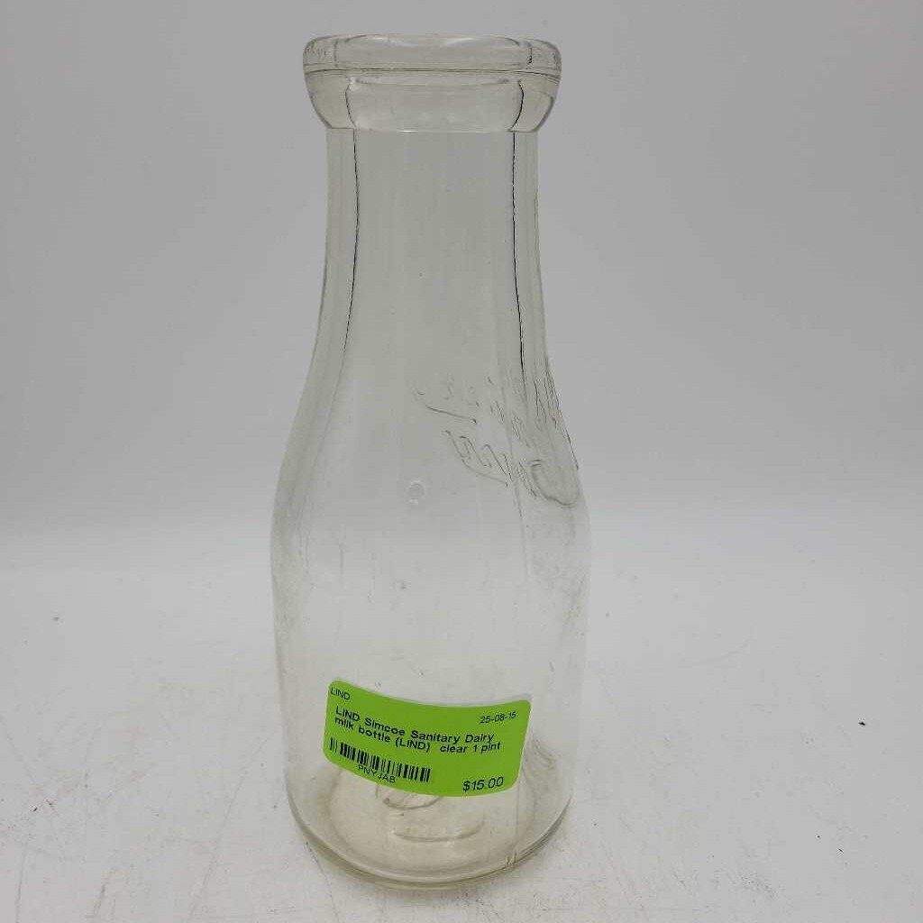 Simcoe Sanitary Dairy milk bottle (LIND)