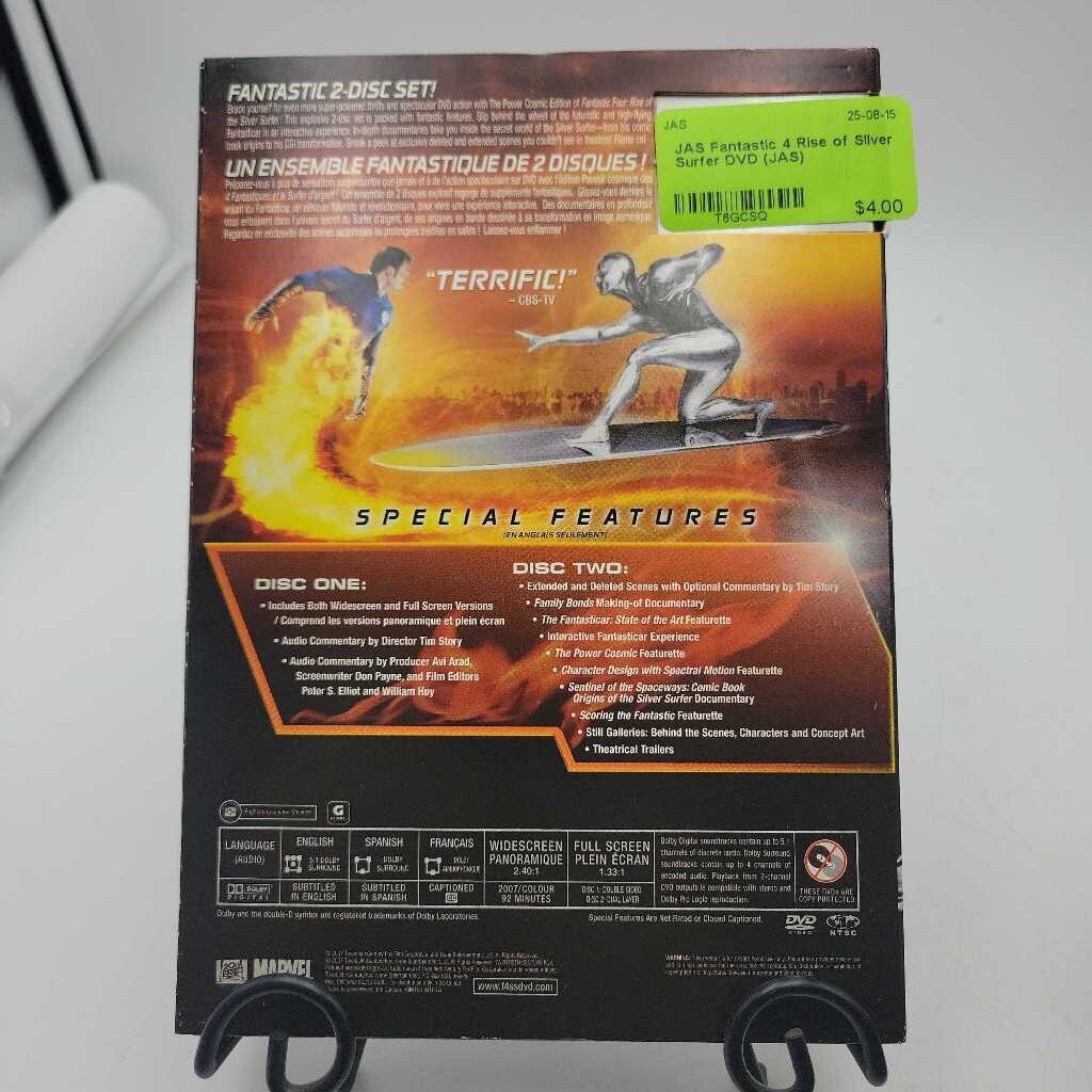 Fantastic 4 Rise of Silver Surfer DVD (JAS)