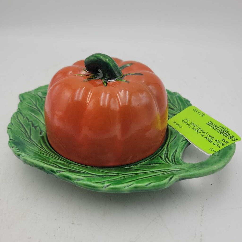 Made In Japan Tomato Butter Dish (YVO) (508)