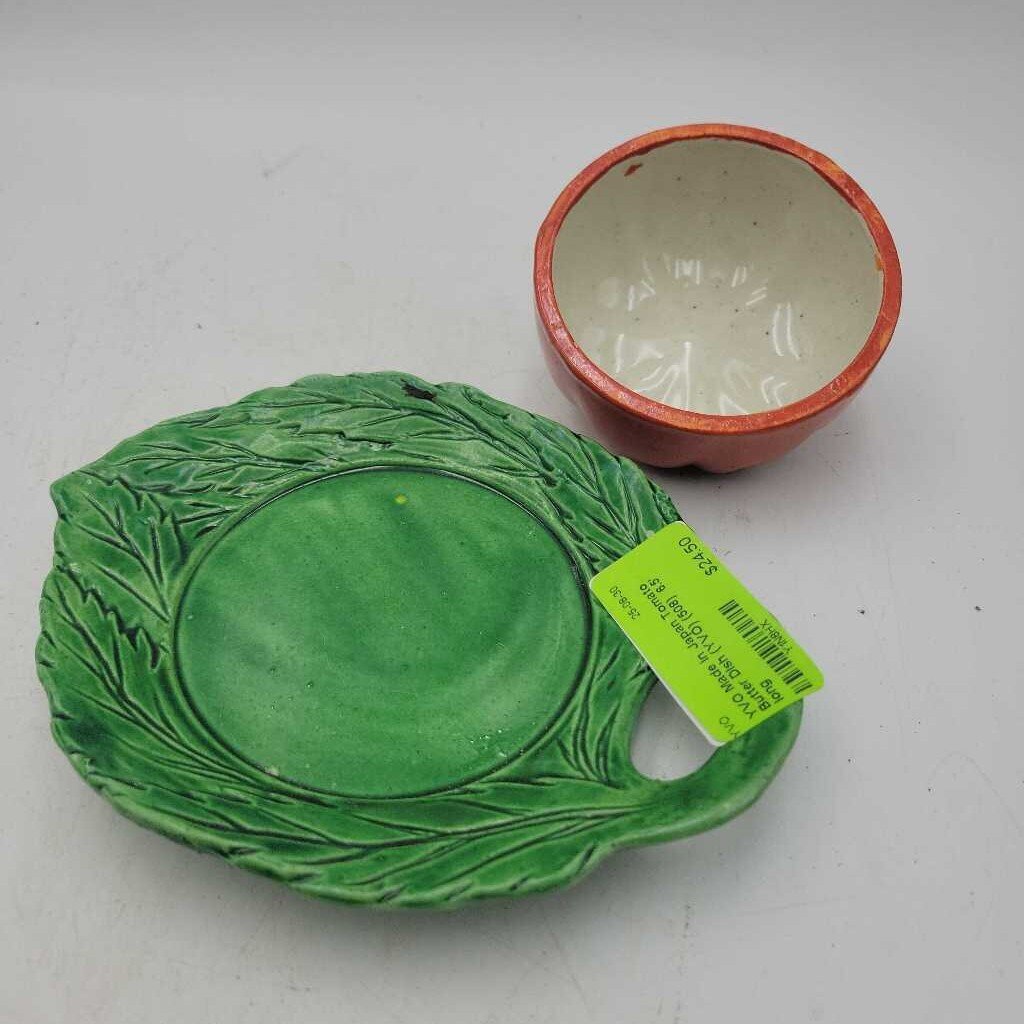 Made In Japan Tomato Butter Dish (YVO) (508)